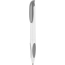 Kugelschreiber ATMOS (weiß / stein-grau) (Art.-Nr. CA727976)