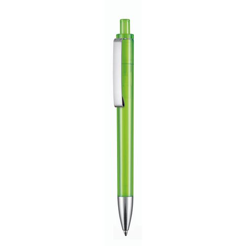 Kugelschreiber EXOS TRANSPARENT (Art.-Nr. CA765708) - Hochwertiger Druckkugelschreiber hergest...