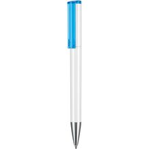 Kugelschreiber LIFT ST (weiß / caribic-blau) (Art.-Nr. CA793813)