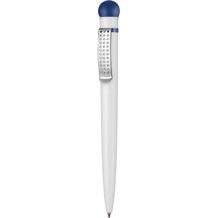 Kugelschreiber SATELLITE (weiß / azur-blau) (Art.-Nr. CA794540)