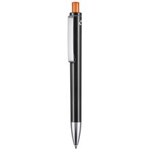 Kugelschreiber EXOS RECYCLED (schwarz recycled / clementine-orange) (Art.-Nr. CA800224)