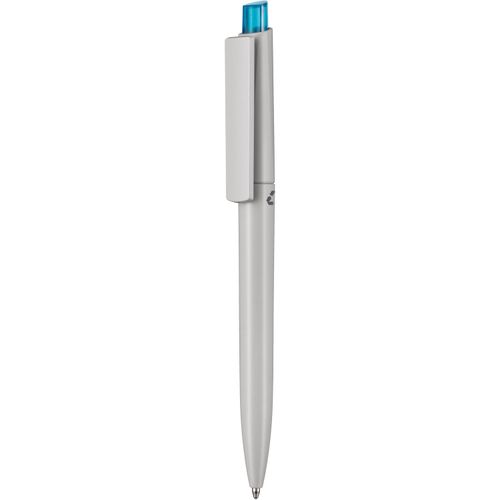 Kugelschreiber CREST RECYCLED + grau (Art.-Nr. CA829523) - Druckkugelschreiber mit Gehäuse au...