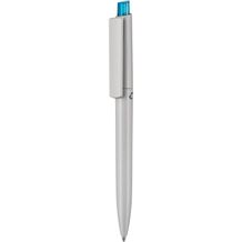 Kugelschreiber CREST RECYCLED + grau (grau recycled / caribic-blau) (Art.-Nr. CA829523)