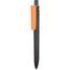 Kugelschreiber RIDGE RECYCLED SOFT (schwarz recycled/orange recycled (0545)) (Art.-Nr. CA858071)