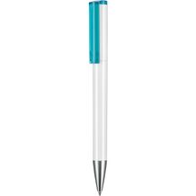 Kugelschreiber LIFT ST (weiß / türkis) (Art.-Nr. CA861952)