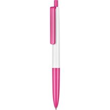 Kugelschreiber NEW BASIC (weiß / fuchsia-pink) (Art.-Nr. CA881377)