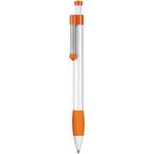 Kugelschreiber SPRING GRIPPY (weiß / orange) (Art.-Nr. CA893582)