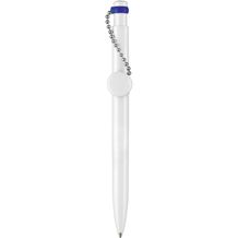Kugelschreiber PIN PEN (weiß / nacht-blau) (Art.-Nr. CA917718)