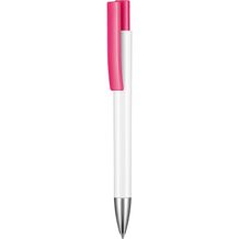 Kugelschreiber STRATOS (weiß / fuchsia-pink) (Art.-Nr. CA921092)