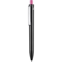 Kugelschreiber EXOS RECYCLED P (schwarz recycled / fuchsia-pink) (Art.-Nr. CA931667)