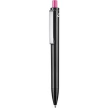 Kugelschreiber EXOS RECYCLED P (schwarz recycled / fuchsia-pink) (Art.-Nr. CA931667)