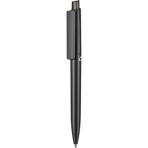 Kugelschreiber CREST RECYCLED + schwarz (Art.-Nr. CA934403) - Druckkugelschreiber mit Gehäuse au...