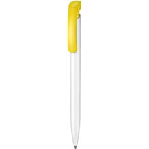 Kugelschreiber CLEAR (weiß / zitronen-gelb) (Art.-Nr. CA936508)