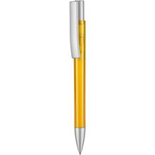 Kugelschreiber STRATOS TRANSPARENT SI (mango-gelb) (Art.-Nr. CA937134)