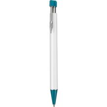 Kugelschreiber EMPIRE (weiß / petrol-türkis) (Art.-Nr. CA991016)