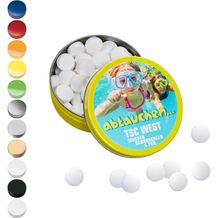 XS-Taschendose mit Stevia*-Pfefferminzpastillen, 18g (1-5-farbig) (Art.-Nr. CA150041)
