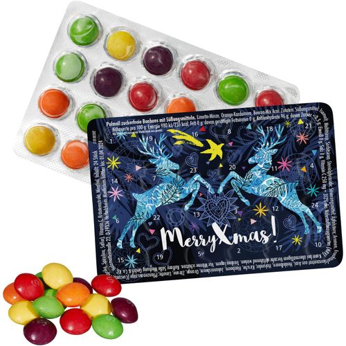 Kleinster (Advents-) Kalender der Welt "Standard"  mit SKITTLES® Original Fruity Candy (Art.-Nr. CA607394) - Blister-Kalender mit Aromaschutz,...