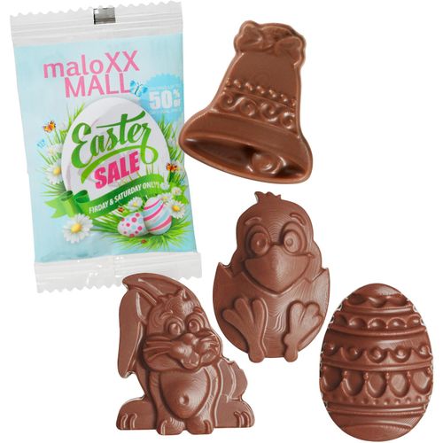 Vegane Smart-Bärchen im kompostierbaren Tütchen  [100er Pack] (Art.-Nr. CA686927) - Schokoladenfiguren aus Vollmilchschokola...