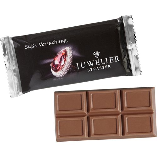 MAXI-Schokoladen-Täfelchen in konventioneller Folie (Art.-Nr. CA959140) - MAXI-Schokoladen-Täfelchen einzeln i...