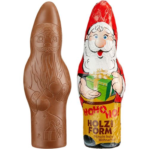 SUPER MAXI Schoko-Weihnachtsmann (Art.-Nr. CA986623) - Edelvollmilchschokoladen-Hohlfigur mit...