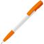 Kugelschreiber Nash Hardcolour mit Gummigriff (Weiss / orange) (Art.-Nr. CA001183)