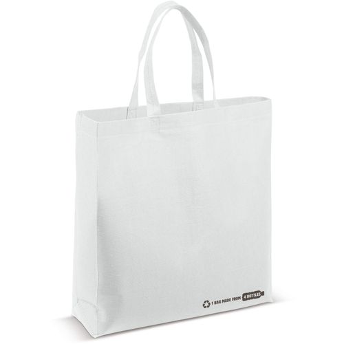 Umhängetasche R-PET weiß 100g/m² (Art.-Nr. CA019593) - Für die Herstellung dieser Tasche wurde...
