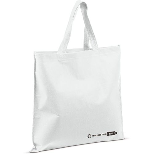 Tragetasche R-PET weiß 100g/m² (Art.-Nr. CA031813) - Für die Herstellung dieser Tasche wurde...