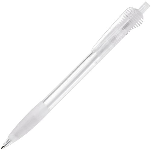 Kugelschreiber Cosmo Grip Transparent (Art.-Nr. CA032707) - Schlanker Toppoint Kugelschreiber mit...