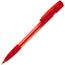 Kugelschreiber Nash Transparent mit Gummigriff (transparent rot) (Art.-Nr. CA035993)