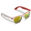 Sonnenbrille Jeffrey, zweifarbig UV400 (Weiss / rot) (Art.-Nr. CA038412)
