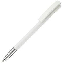 Kugelschreiber Nash Hardcolour mit Metallspitze (Weiss / Weiss) (Art.-Nr. CA055192)