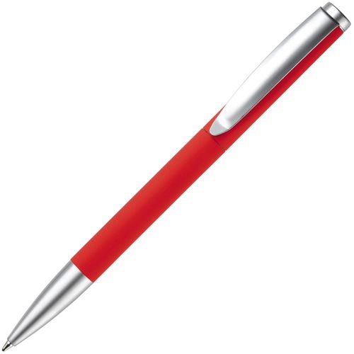 Kugelschreiber Modena Gummiert (Art.-Nr. CA056905) - Metallkugelschreiber, Toppoint Design,...