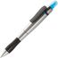 Kugelschreiber mit Textmarker (silber / blau) (Art.-Nr. CA058621)