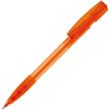 Kugelschreiber Nash Transparent mit Gummigriff (transparent orange) (Art.-Nr. CA062681)