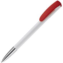 Kugelschreiber Deniro mit Metallspitze Hardcolour (Weiss / rot) (Art.-Nr. CA079792)