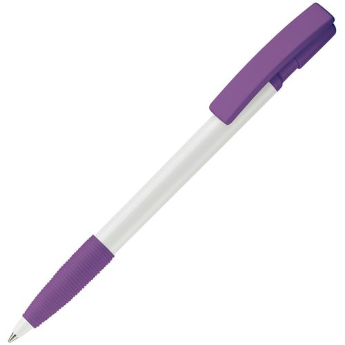 Kugelschreiber Nash Hardcolour mit Gummigriff (Art.-Nr. CA086193) - Kugelschreiber mit hardcolour Schaft,...