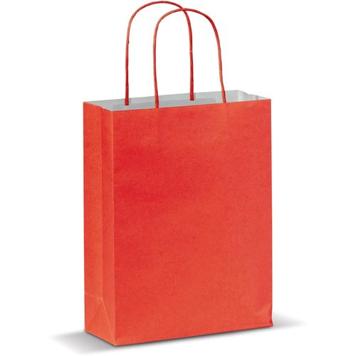 Kleine Papiertasche im Eco Look 120g/m² (Art.-Nr. CA090525) - Kleinformatige, matte Papiertragetasche...