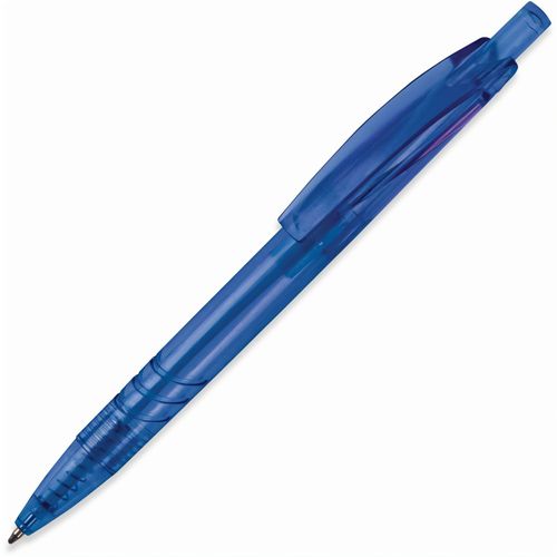 Kugelschreiber aus R-PET-Material (Art.-Nr. CA150383) - Transparenter Kugelschreiber aus recycel...