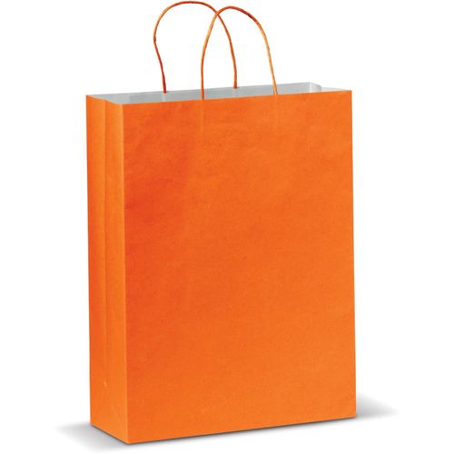 Große Papiertasche im Eco Look 120g/m² (Art.-Nr. CA150434) - Großformatige matte Papiertragetasch...