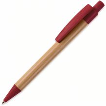 Kugelschreiber Bambus mit Weizenstroh Elementen (dunkelrot) (Art.-Nr. CA202617)