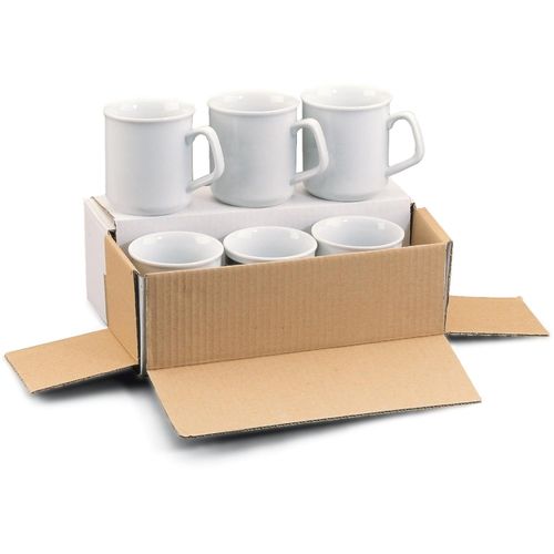 Verpackung für 6 Tassen (Art.-Nr. CA205821) - Geschenkverpackung für sechs Tassen.
