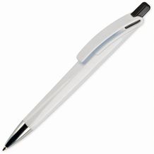 Kugelschreiber Riva Hardcolour (Weiss / schwarz) (Art.-Nr. CA216358)