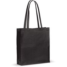 Umhängetasche baumwolle OEKO-TEX® 140g/m² 38x10x42cm (Schwarz) (Art.-Nr. CA228546)