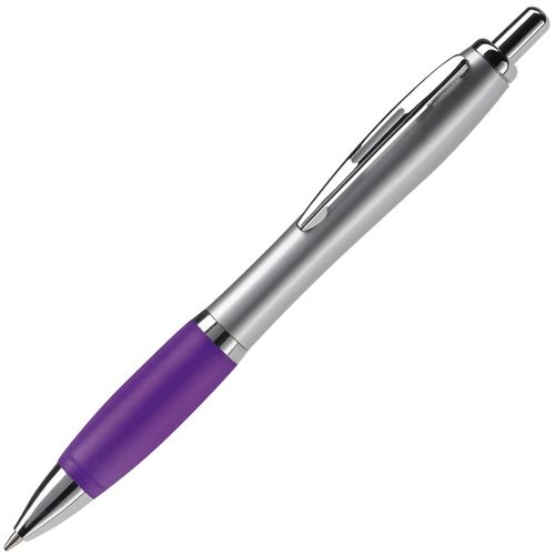 Kugelschreiber Hawaï Silver (Art.-Nr. CA237800) - Stilvoller silberfarbener Kugelschreiber...
