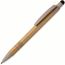 Kugelschreiber Bambus mit Touchpen und Weizenstroh Elementen (Beige/Schwarz) (Art.-Nr. CA241910)