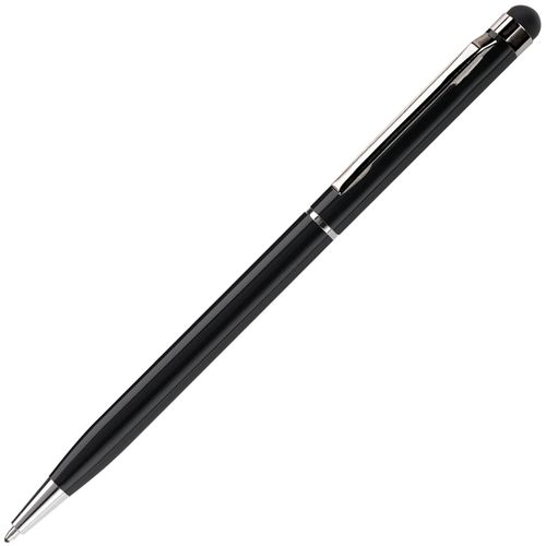 Kugelschreiber mit Touch (Art.-Nr. CA256334) - Moderner Aluminium Drehkugelschreiber...