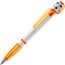 Fan Kugelschreiber mit Fußball (orange) (Art.-Nr. CA288541)