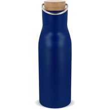 Isolier-Flasche mit Bambusdeckel, 500ml (dunkelblau) (Art.-Nr. CA304420)