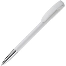 Kugelschreiber Deniro mit Metallspitze Hardcolour (Weiss / Weiss) (Art.-Nr. CA310352)