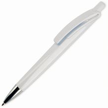 Kugelschreiber Riva Hardcolour (Weiss / Weiss) (Art.-Nr. CA310711)
